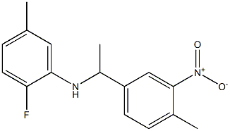 2-fluoro-5-methyl-N-[1-(4-methyl-3-nitrophenyl)ethyl]aniline