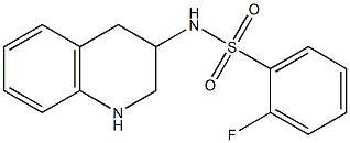 2-fluoro-N-(1,2,3,4-tetrahydroquinolin-3-yl)benzene-1-sulfonamide