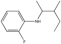 2-fluoro-N-(3-methylpentan-2-yl)aniline,,结构式