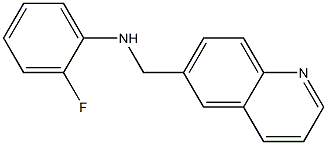 2-fluoro-N-(quinolin-6-ylmethyl)aniline Struktur