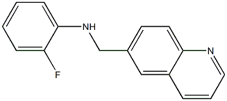 2-fluoro-N-(quinolin-6-ylmethyl)aniline Structure