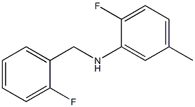 2-fluoro-N-[(2-fluorophenyl)methyl]-5-methylaniline