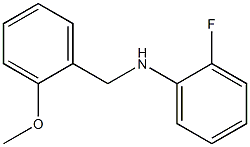 2-fluoro-N-[(2-methoxyphenyl)methyl]aniline 结构式