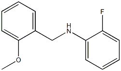 2-fluoro-N-[(2-methoxyphenyl)methyl]aniline 化学構造式