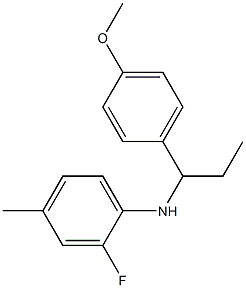 2-fluoro-N-[1-(4-methoxyphenyl)propyl]-4-methylaniline|