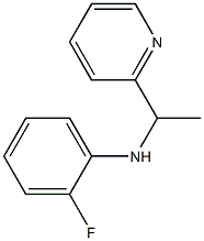 2-fluoro-N-[1-(pyridin-2-yl)ethyl]aniline 化学構造式