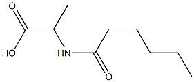 2-hexanamidopropanoic acid 化学構造式