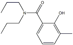 2-hydroxy-3-methyl-N,N-dipropylbenzamide Structure