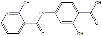  2-hydroxy-4-{[(2-hydroxypyridin-3-yl)carbonyl]amino}benzoic acid