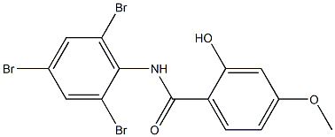 2-hydroxy-4-methoxy-N-(2,4,6-tribromophenyl)benzamide Structure