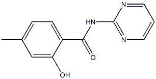 2-hydroxy-4-methyl-N-(pyrimidin-2-yl)benzamide,,结构式