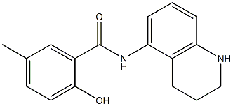 2-hydroxy-5-methyl-N-(1,2,3,4-tetrahydroquinolin-5-yl)benzamide Struktur