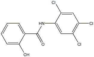 2-hydroxy-N-(2,4,5-trichlorophenyl)benzamide 化学構造式