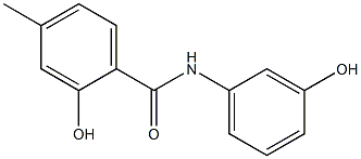 2-hydroxy-N-(3-hydroxyphenyl)-4-methylbenzamide 结构式