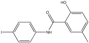 2-hydroxy-N-(4-iodophenyl)-5-methylbenzamide,,结构式
