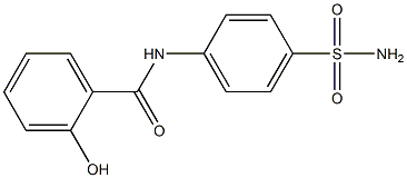 2-hydroxy-N-(4-sulfamoylphenyl)benzamide Struktur