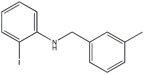 2-iodo-N-[(3-methylphenyl)methyl]aniline,,结构式