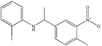 2-iodo-N-[1-(4-methyl-3-nitrophenyl)ethyl]aniline Structure