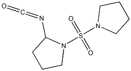 2-isocyanato-1-(pyrrolidine-1-sulfonyl)pyrrolidine Structure