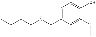 2-methoxy-4-{[(3-methylbutyl)amino]methyl}phenol Structure