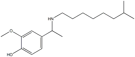 2-methoxy-4-{1-[(7-methyloctyl)amino]ethyl}phenol,,结构式