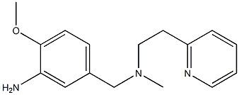 2-methoxy-5-({methyl[2-(pyridin-2-yl)ethyl]amino}methyl)aniline,,结构式