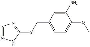 2-methoxy-5-[(1H-1,2,4-triazol-5-ylsulfanyl)methyl]aniline