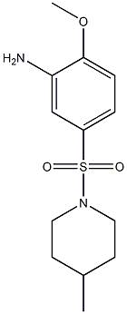 2-methoxy-5-[(4-methylpiperidine-1-)sulfonyl]aniline