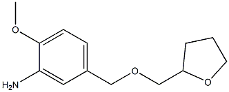 2-methoxy-5-[(oxolan-2-ylmethoxy)methyl]aniline Struktur