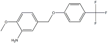 2-methoxy-5-[4-(trifluoromethyl)phenoxymethyl]aniline|