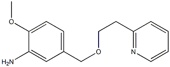 2-methoxy-5-{[2-(pyridin-2-yl)ethoxy]methyl}aniline Struktur