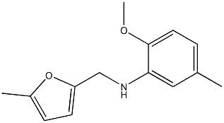 2-methoxy-5-methyl-N-[(5-methylfuran-2-yl)methyl]aniline Structure