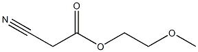 2-methoxyethyl 2-cyanoacetate,,结构式