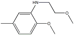 2-methoxy-N-(2-methoxyethyl)-5-methylaniline,,结构式