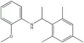 2-methoxy-N-[1-(2,4,6-trimethylphenyl)ethyl]aniline Structure