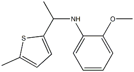 2-methoxy-N-[1-(5-methylthiophen-2-yl)ethyl]aniline Structure