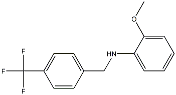 2-methoxy-N-{[4-(trifluoromethyl)phenyl]methyl}aniline 结构式