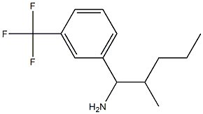 2-methyl-1-[3-(trifluoromethyl)phenyl]pentan-1-amine 结构式