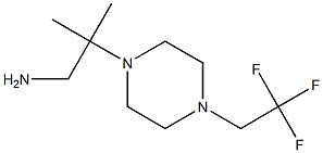 2-methyl-2-[4-(2,2,2-trifluoroethyl)piperazin-1-yl]propan-1-amine Structure
