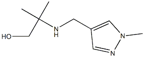 2-methyl-2-{[(1-methyl-1H-pyrazol-4-yl)methyl]amino}propan-1-ol Structure