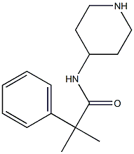 2-methyl-2-phenyl-N-(piperidin-4-yl)propanamide,,结构式