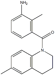 2-methyl-3-[(6-methyl-3,4-dihydroquinolin-1(2H)-yl)carbonyl]aniline,,结构式