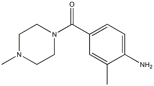 2-methyl-4-[(4-methylpiperazin-1-yl)carbonyl]aniline,,结构式