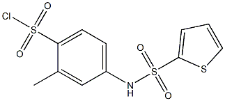 2-methyl-4-[(thien-2-ylsulfonyl)amino]benzenesulfonyl chloride Structure