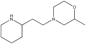 2-methyl-4-[2-(piperidin-2-yl)ethyl]morpholine Struktur