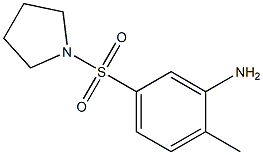 2-methyl-5-(pyrrolidine-1-sulfonyl)aniline Struktur