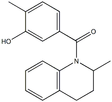 2-methyl-5-[(2-methyl-1,2,3,4-tetrahydroquinolin-1-yl)carbonyl]phenol Structure