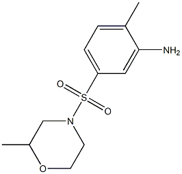 2-methyl-5-[(2-methylmorpholine-4-)sulfonyl]aniline Structure