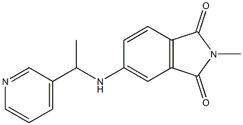 2-methyl-5-{[1-(pyridin-3-yl)ethyl]amino}-2,3-dihydro-1H-isoindole-1,3-dione Structure