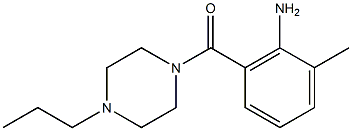 2-methyl-6-[(4-propylpiperazin-1-yl)carbonyl]aniline Struktur